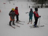 Druhá lekce víkendové lyžařské školy 2012 v Perninku